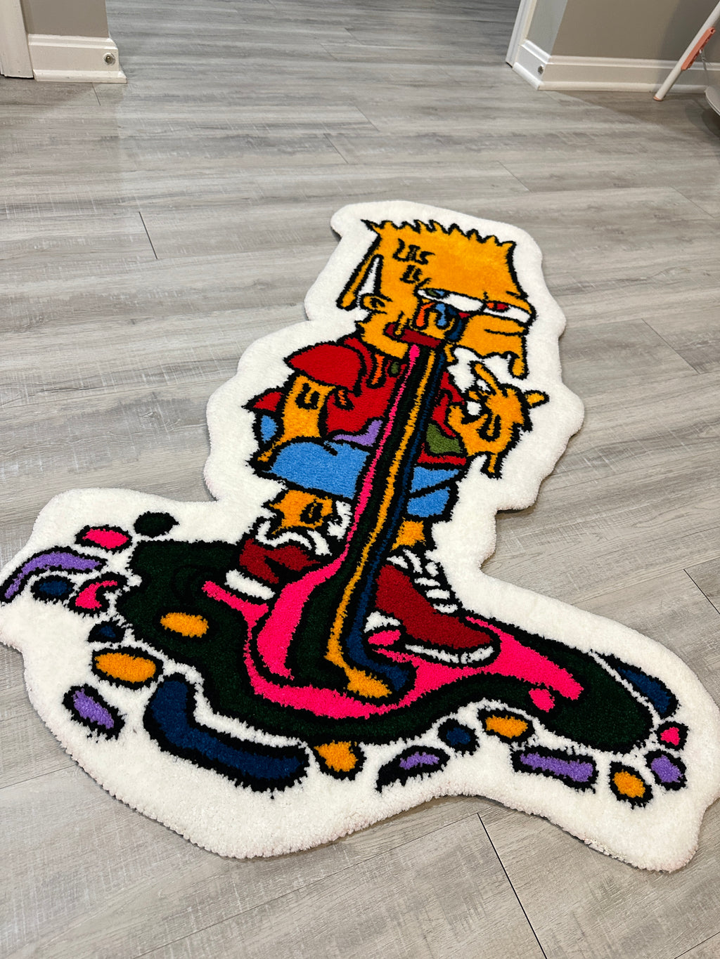 Trippy Bart Simpson-Rugs/Wall Decor