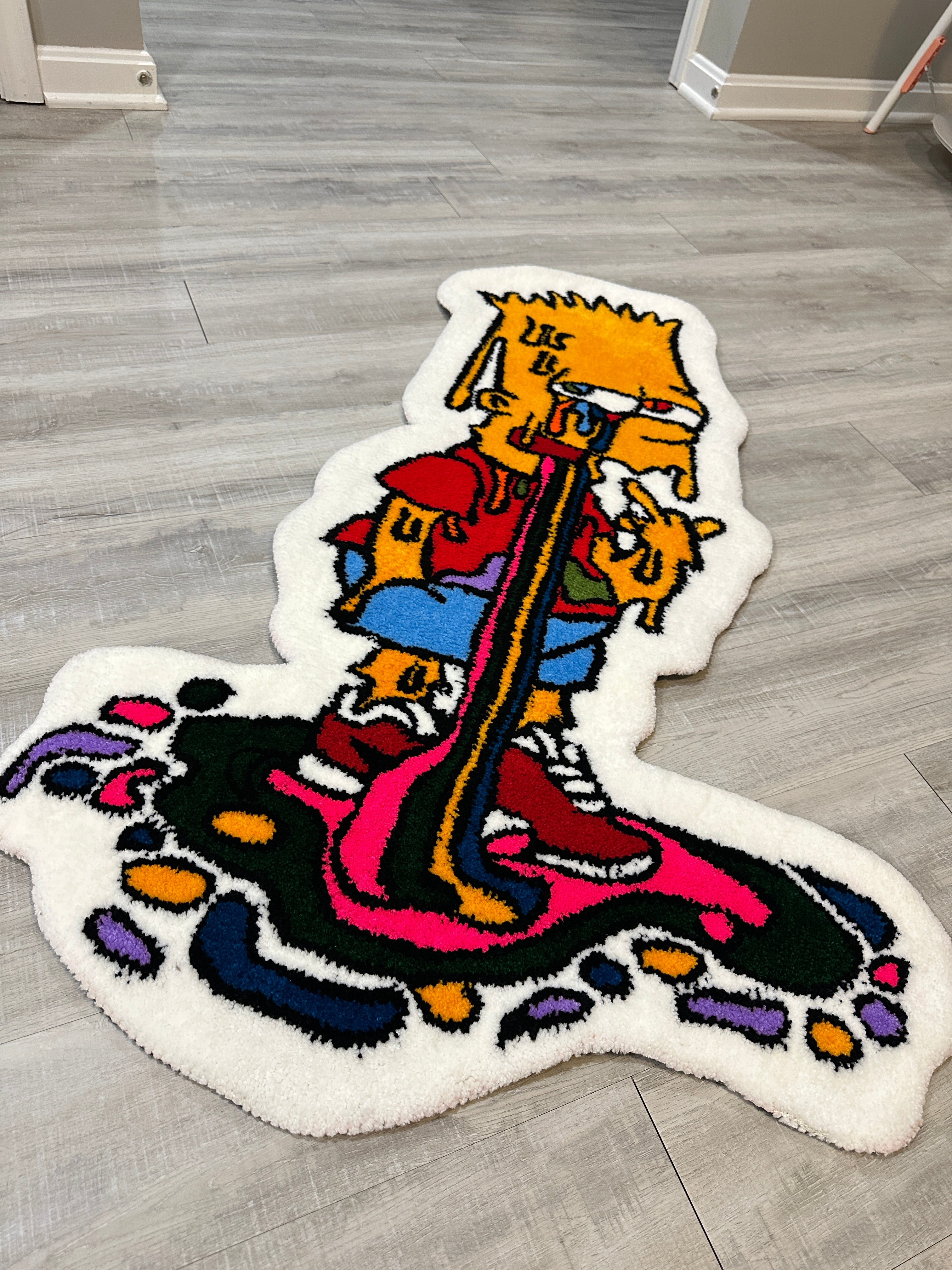 Trippy Bart Simpson-Rugs/Wall Decor