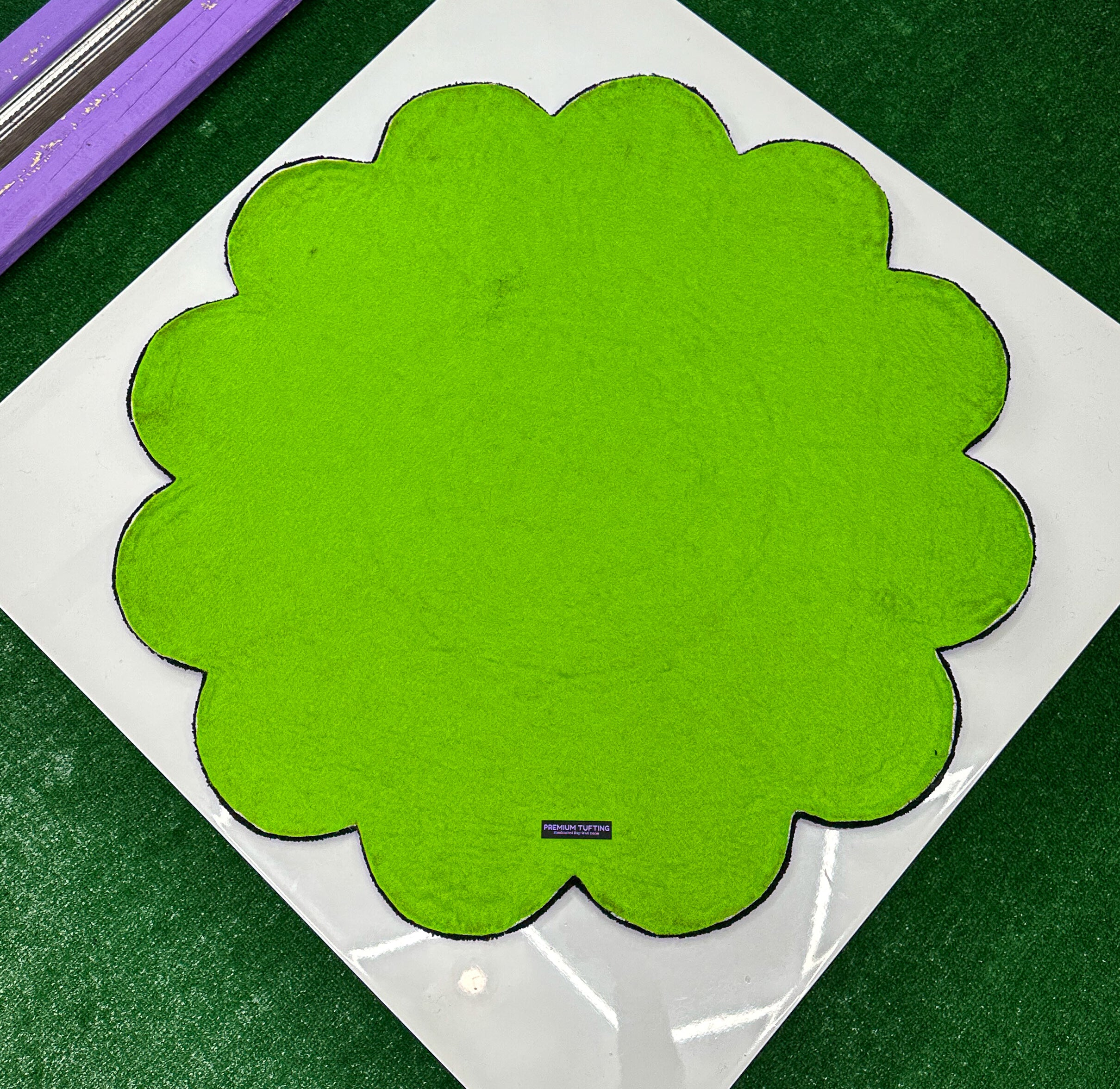 Rainbow Smiley - Tufted Rug/ Wall Decor