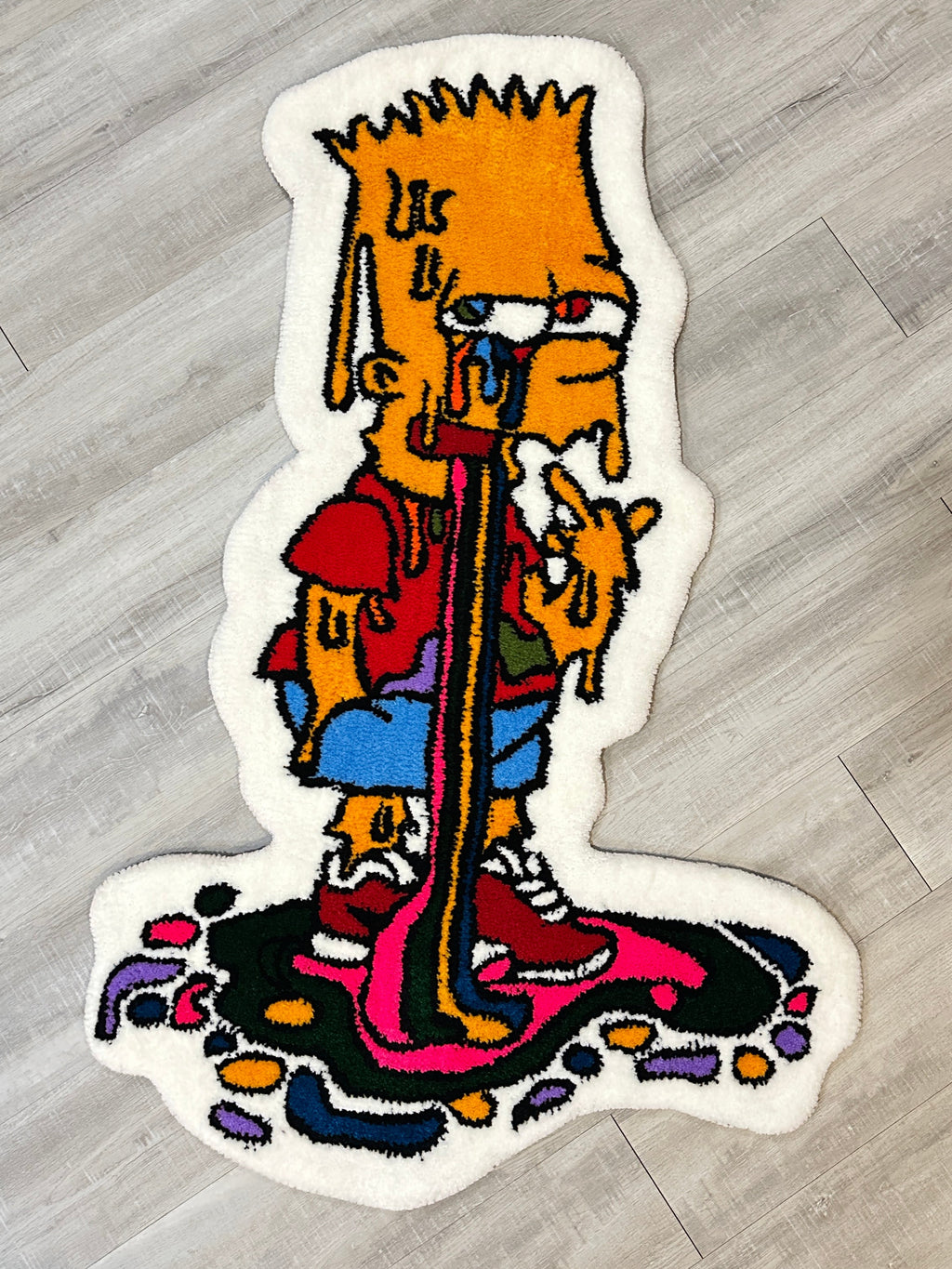 Trippy Bart Simpson-Rugs/Wall Decor