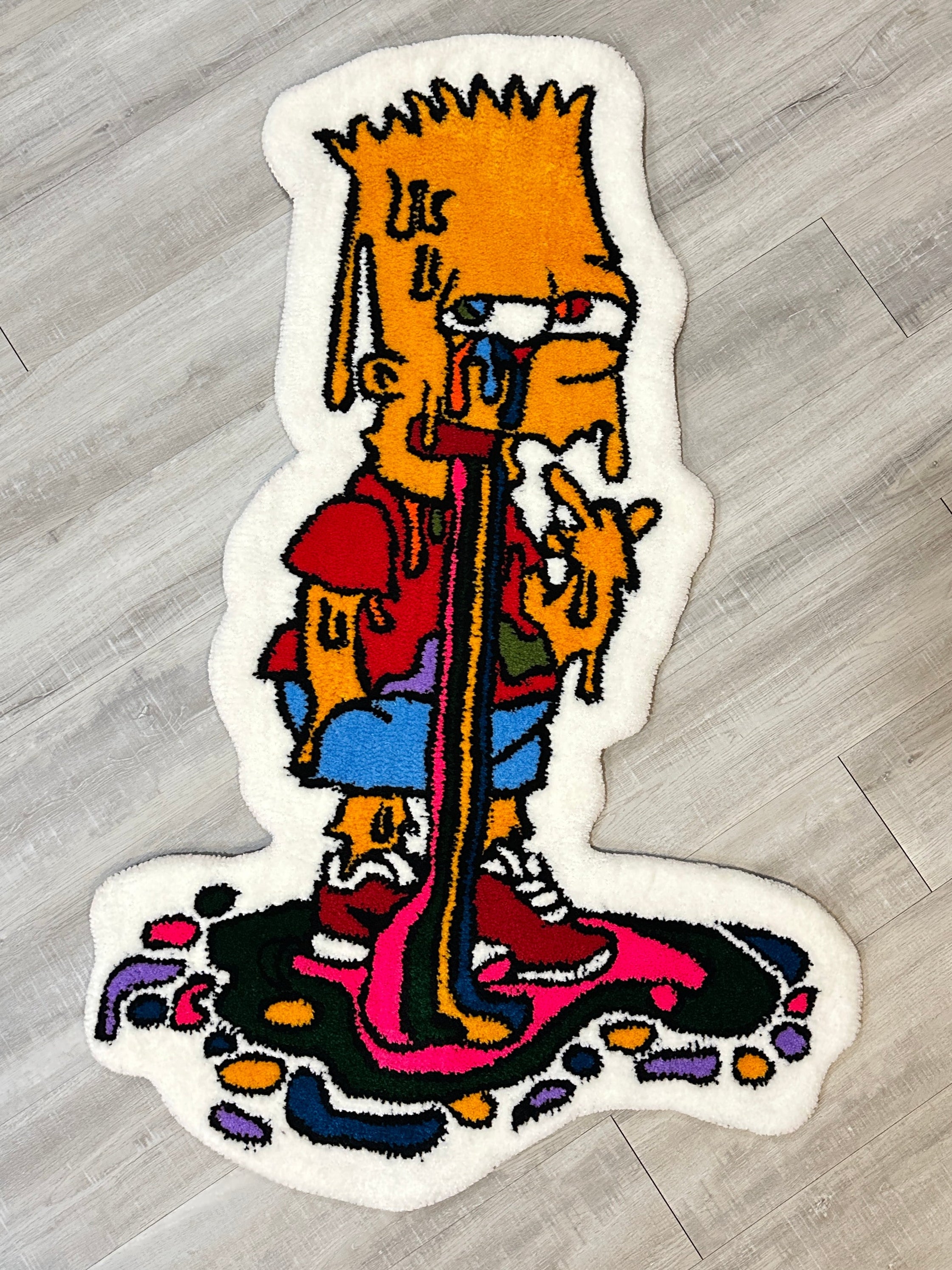 Trippy Bart Simpson-Rugs/Wall Decor