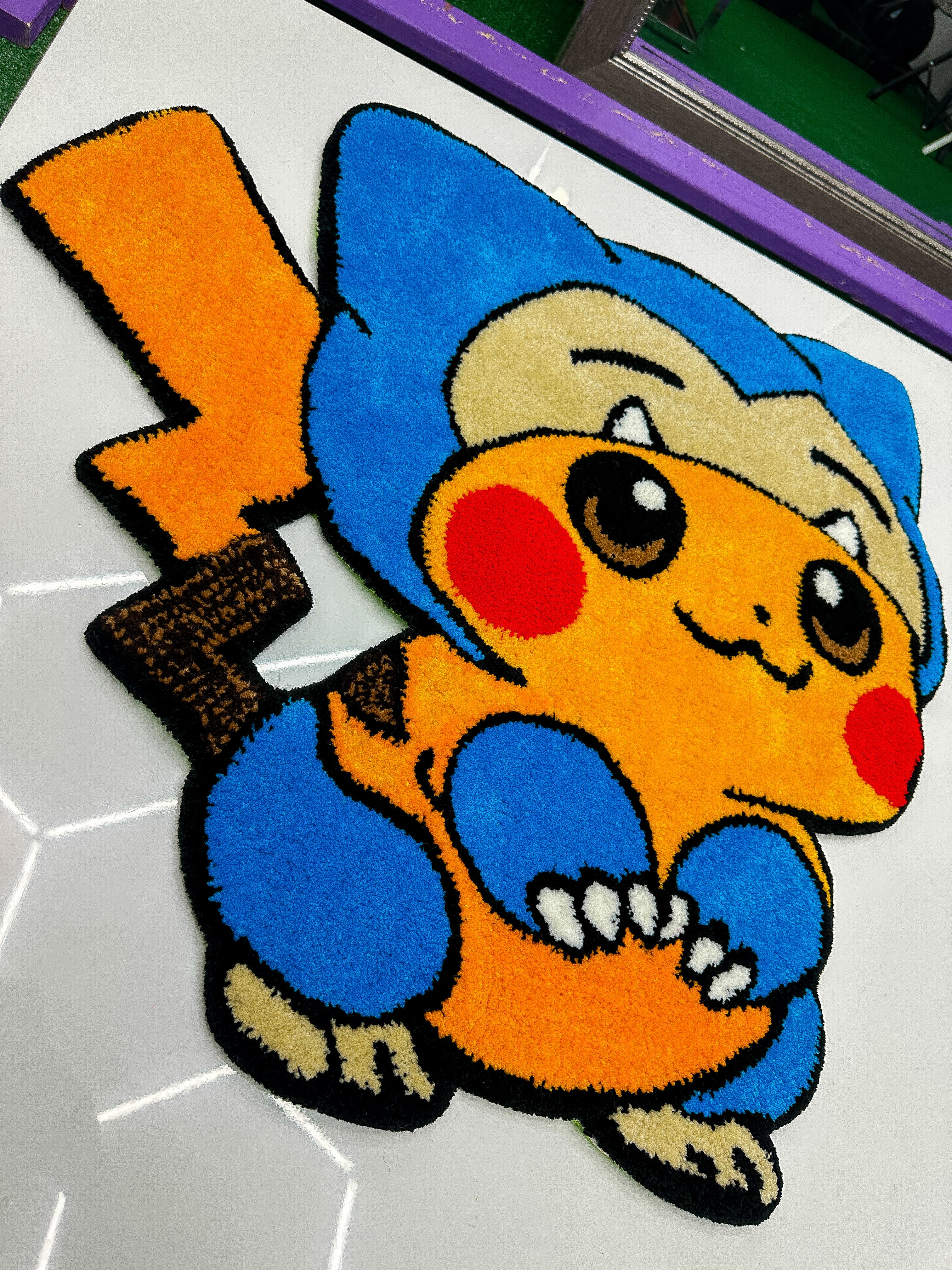 Pikachu X Snorlax- Tufted Rug/Wall Decor￼