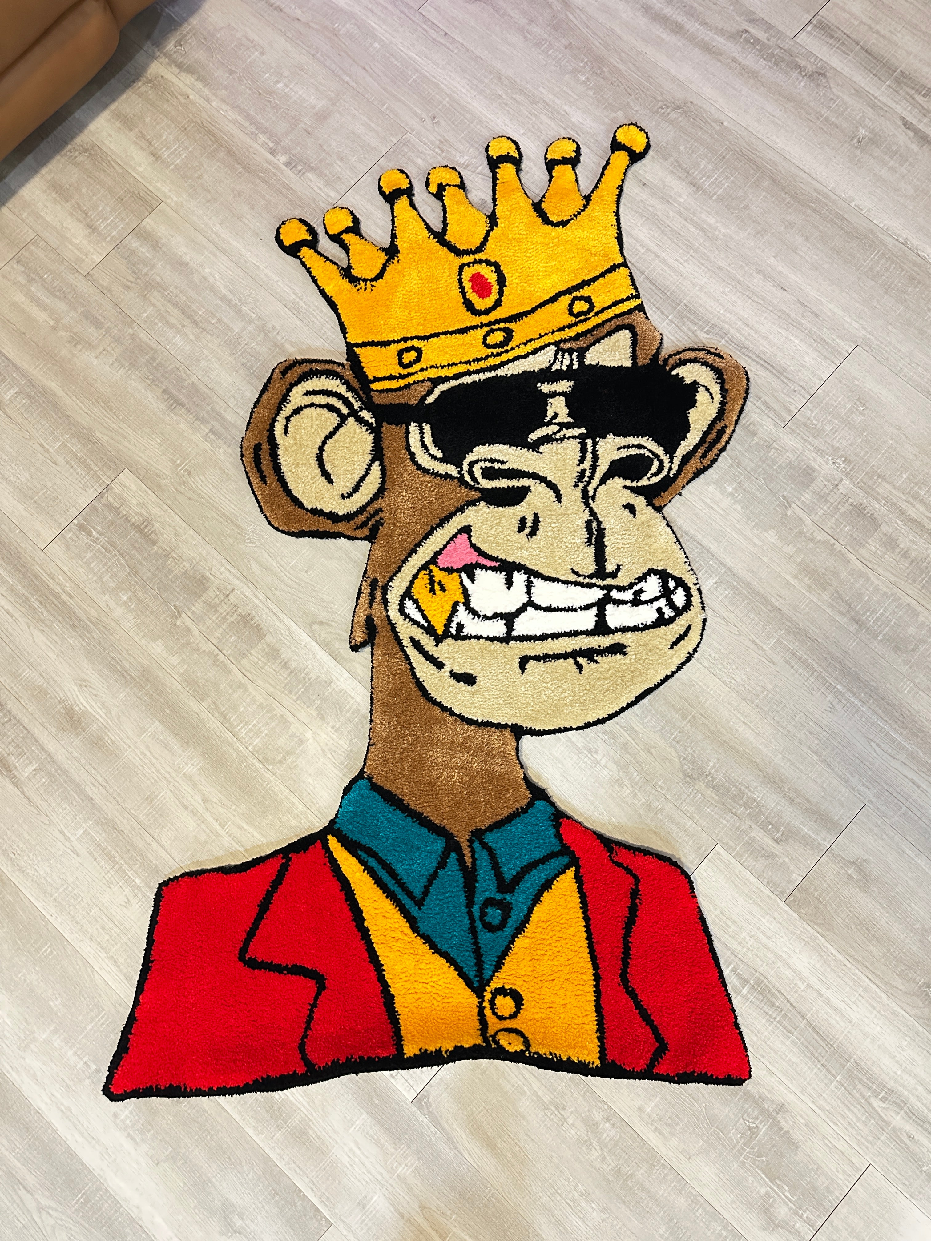 Crowned Ape NFT-Rug/Wall Decor