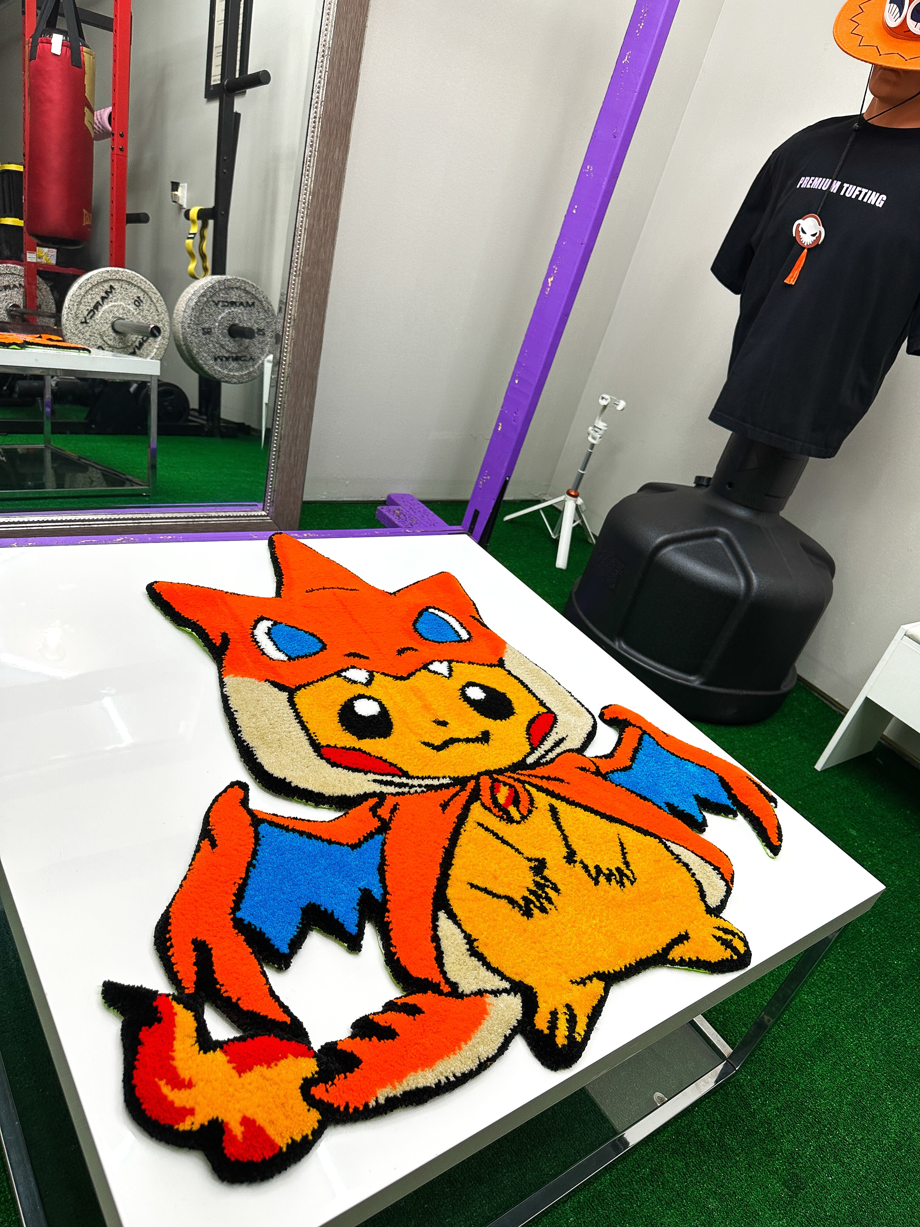 Pikachu X Charizard-Tufted Rug/Wall Decor