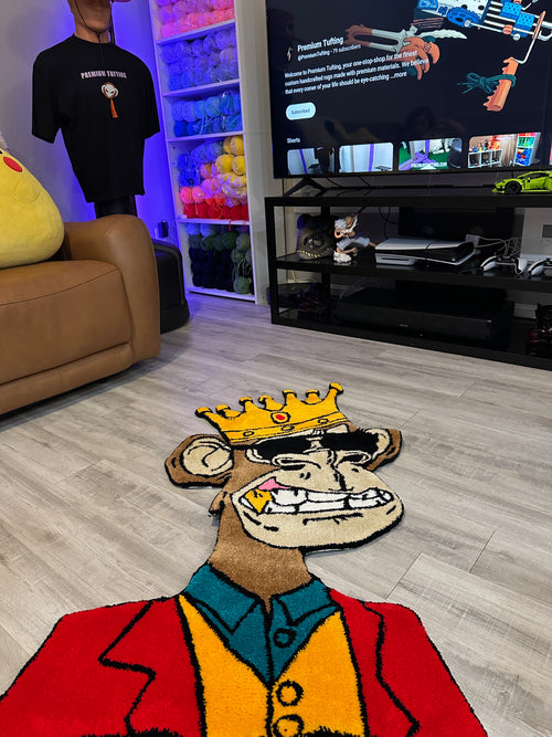 Crowned Ape NFT-Rug/Wall Decor