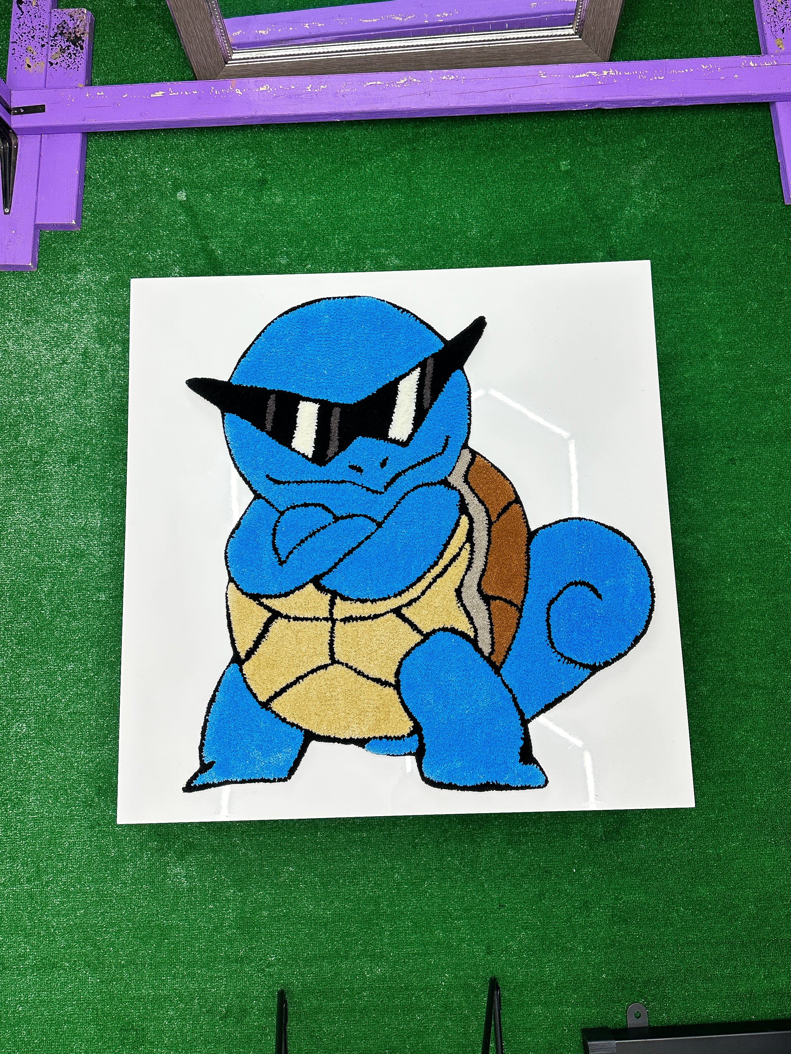 Cool Squirtle-Tufted Rug/Wall Decor