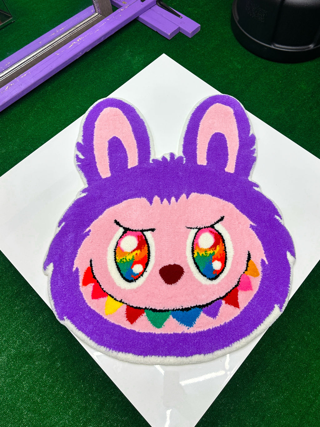 Rainbow Labubu -Tufted Rug/Wall Decor