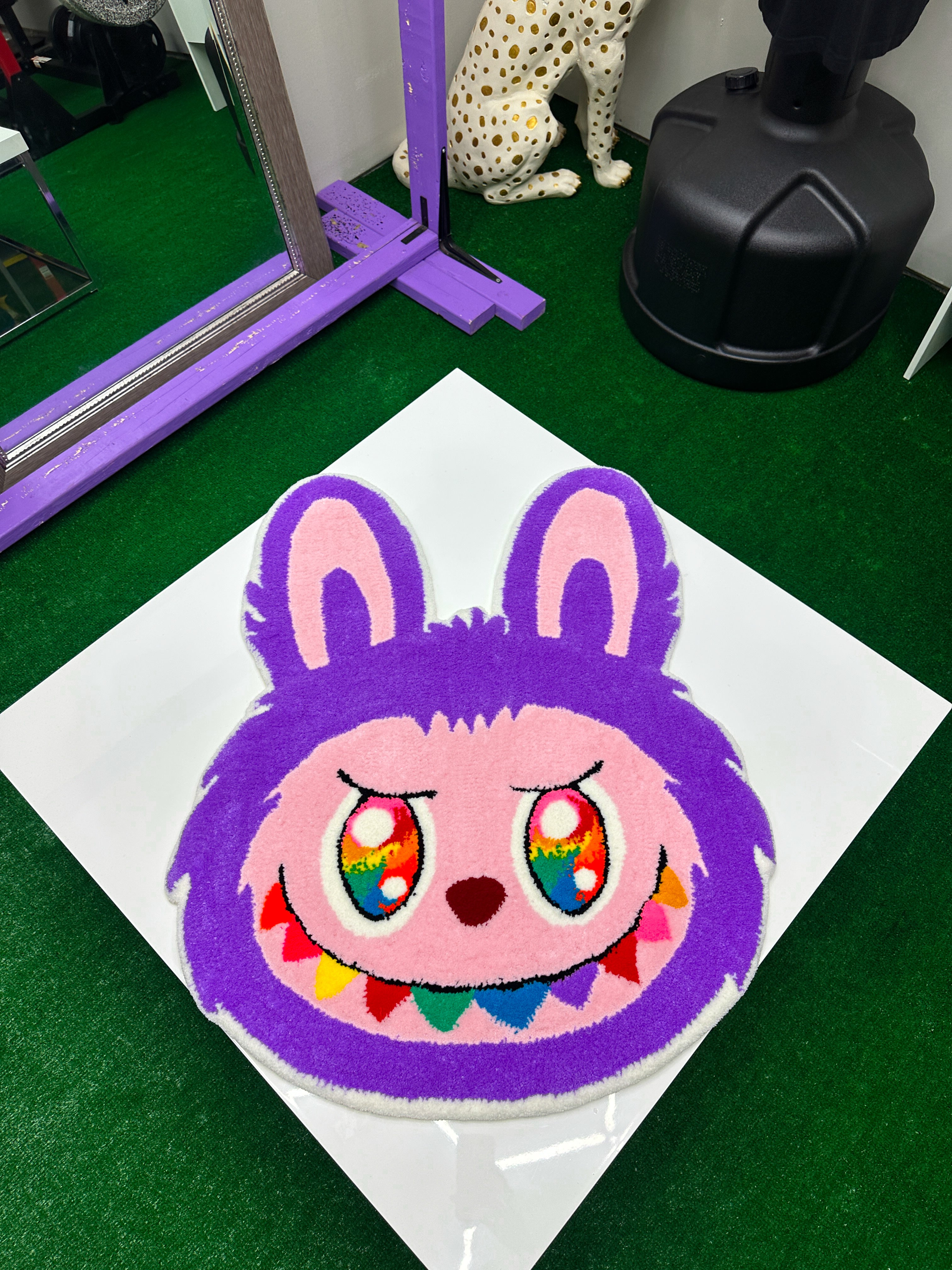 Rainbow Labubu -Tufted Rug/Wall Decor