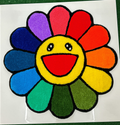 Rainbow Smiley - Tufted Rug/ Wall Decor