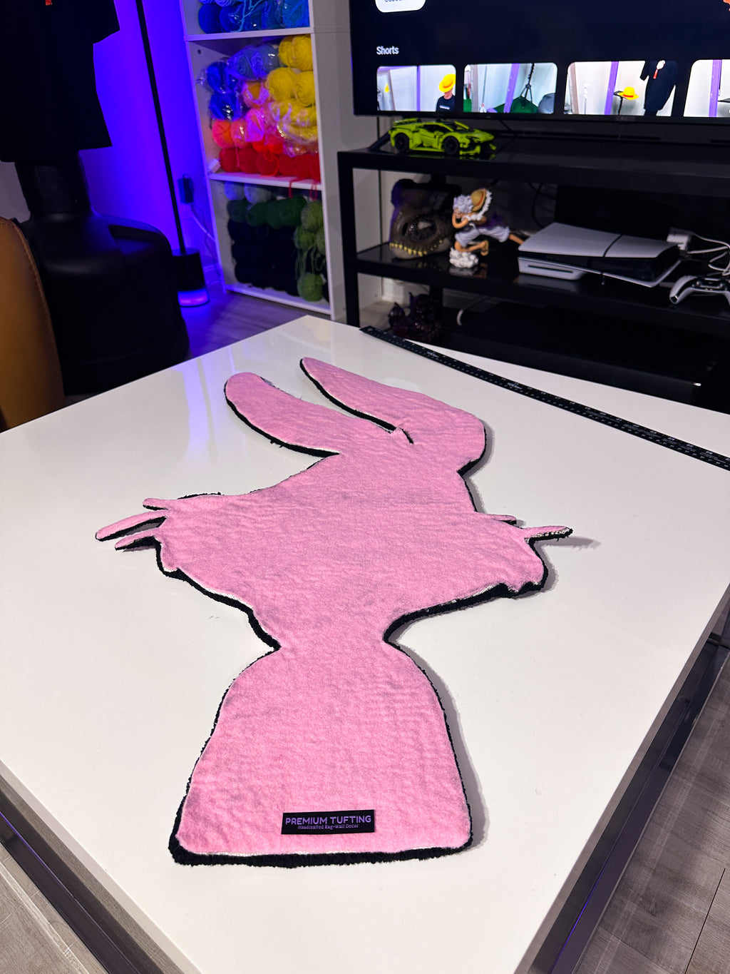 Trippy Cartoon Rug – Handmade Tufted Wall Decor