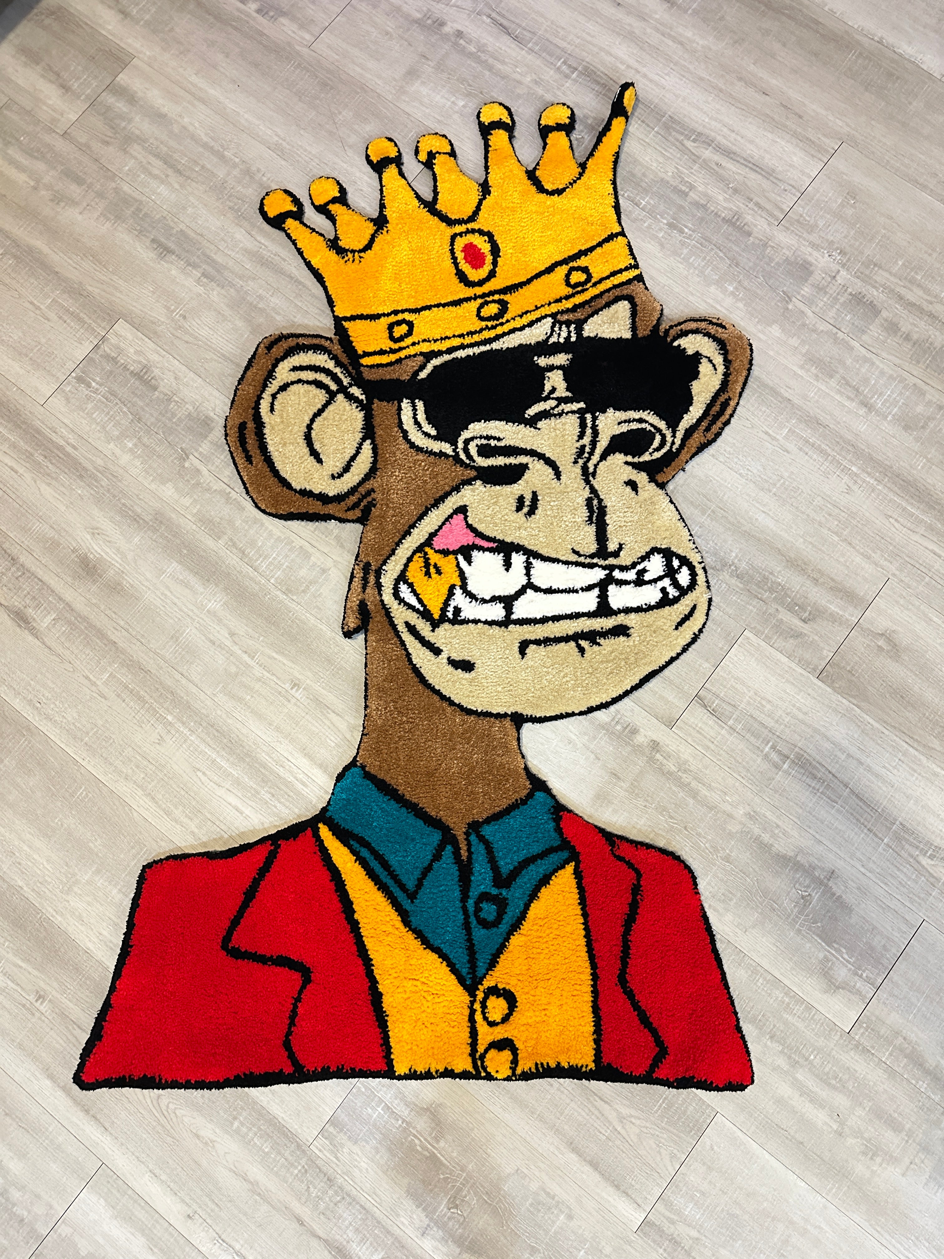 Crowned Ape NFT-Rug/Wall Decor