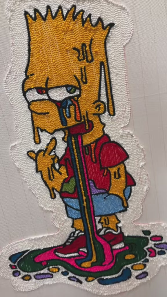 Trippy Bart Simpson-Rugs/Wall Decor