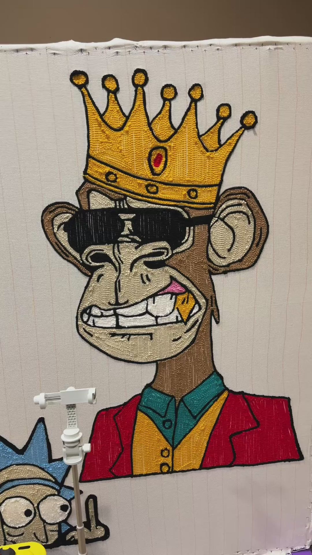 Crowned Ape NFT-Rug/Wall Decor