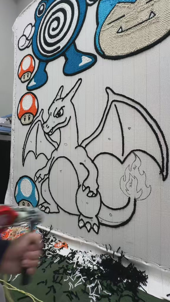 Pokémon Dragon-Tufted Rug/Wall Decor￼